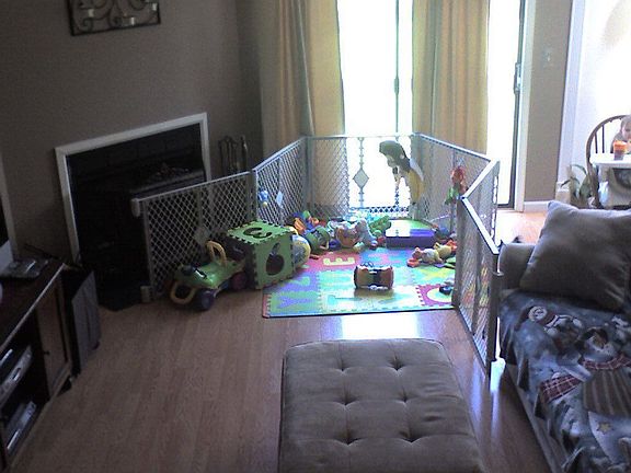 Living Room - Newer Pergo Flooring, Wood Burning FP