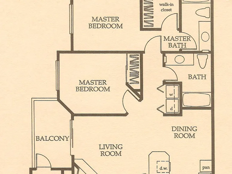 Floorplan shown reversed from actual unit.