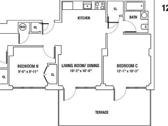 2nd image of 1247 Atlantic Ave Penthouse 1009