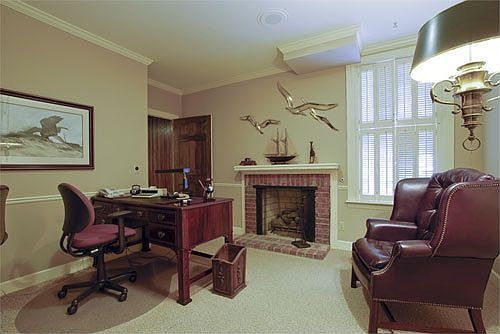 Office with full bath