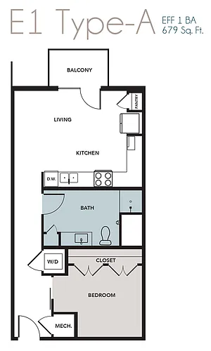 Floor plan E1A