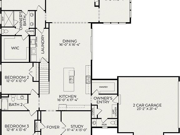 Optional First Floor Sunroom