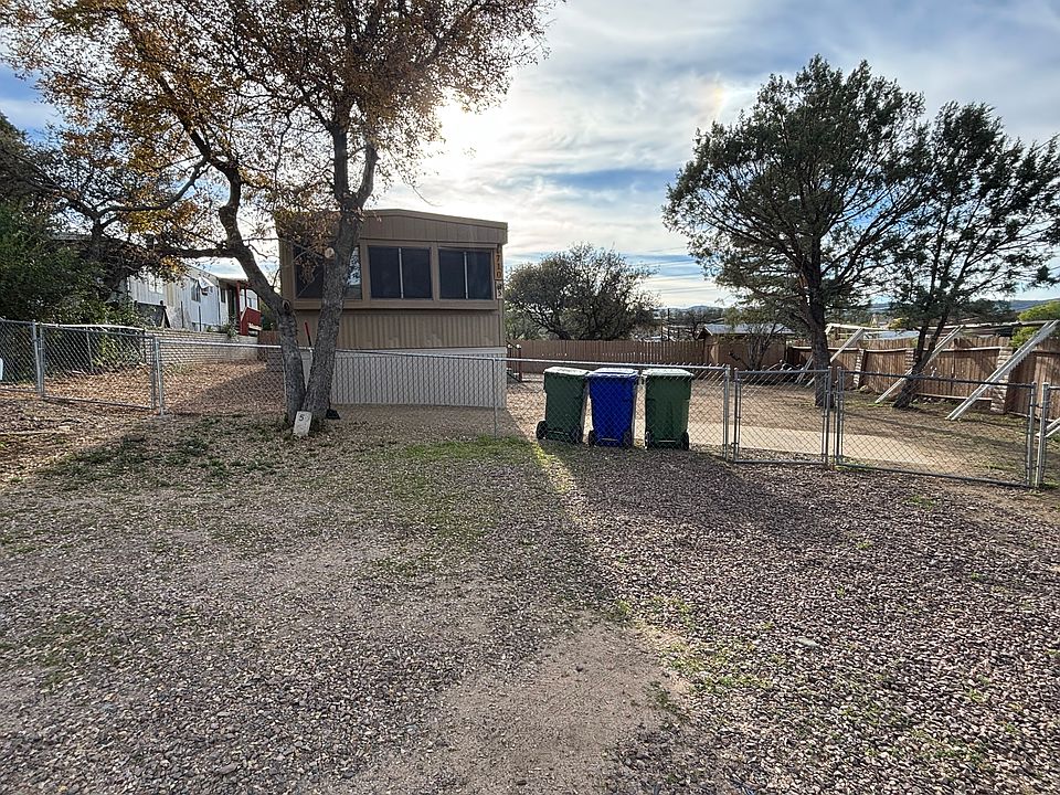 Double wide lot with plenty of parking.