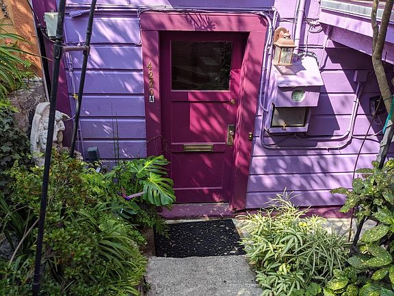 Front door of apartment's foyer