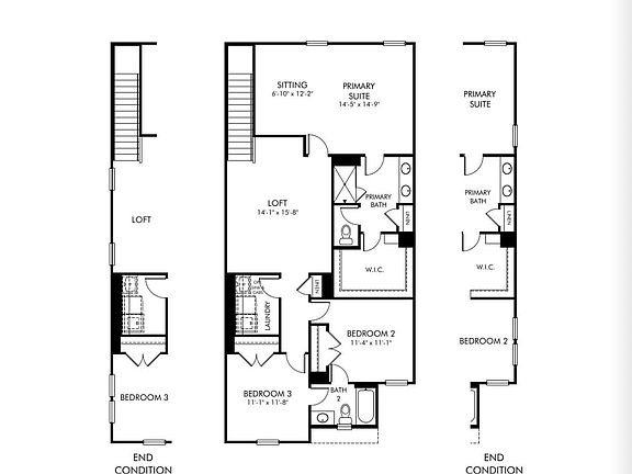 Floor plan for second floor