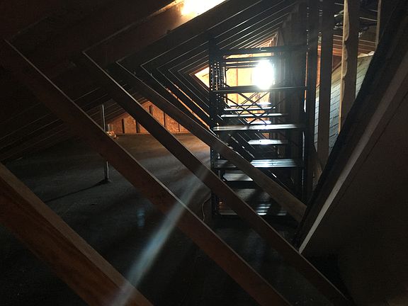 Storage in attic