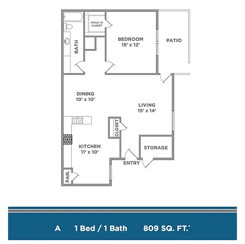 Floor plan 1X1