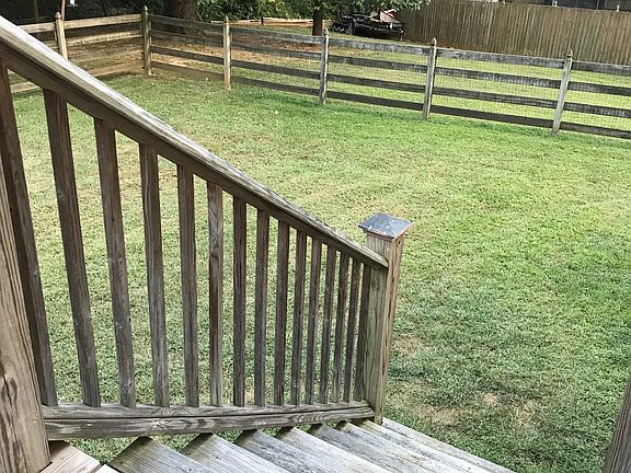 Spacious Fenced Backyard