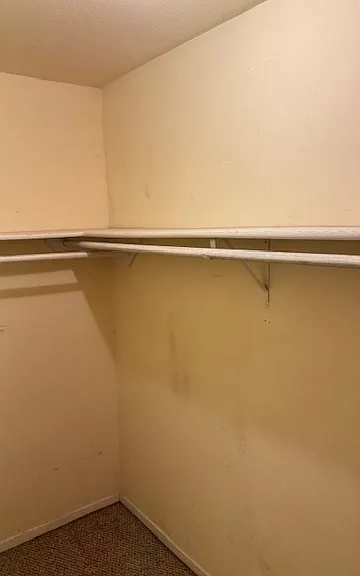 Large walk in master closet