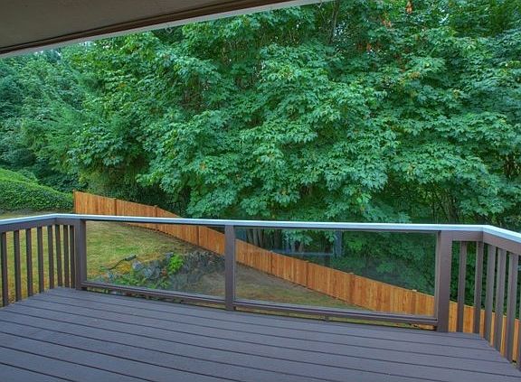 backs up to the state park