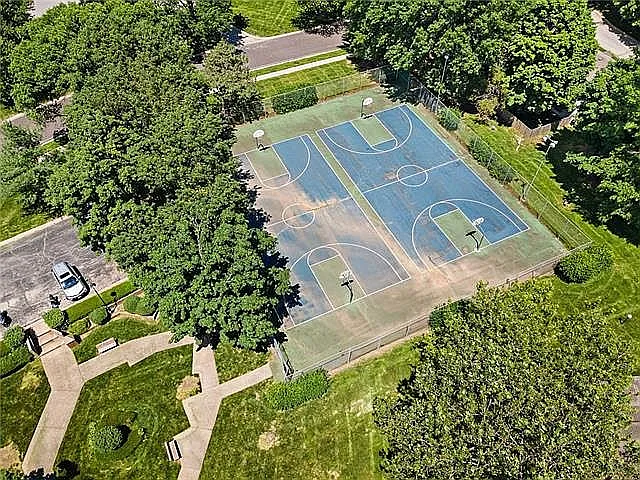 Community basketball courts