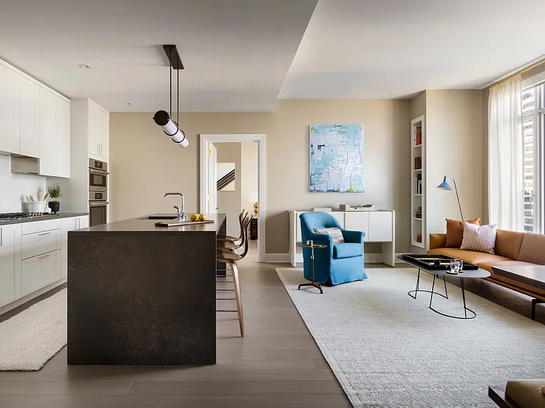 Kitchens feature Subzero built-in refrigerator, bottom mount freezer, Bosch Benchmark appliances inc