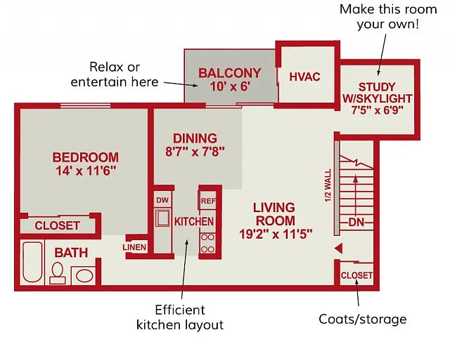 Floor plan Sparrow