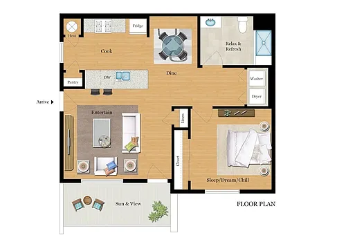 Floor plan 1X1