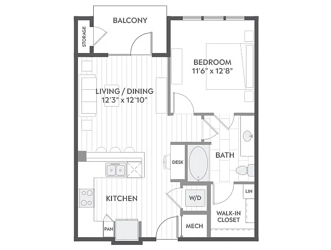 Floor plan A2a