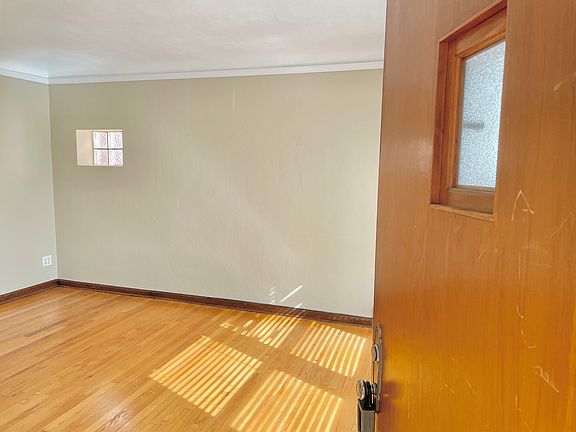 Front door into living room