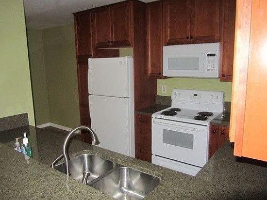 Kitchen with granite counter tops