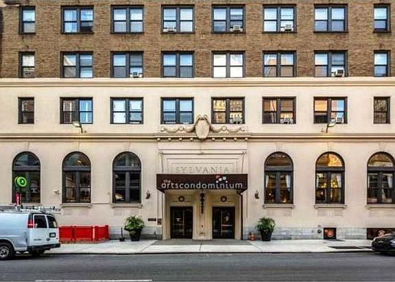 Entrance to The Arts Condominiums (previously the 1920_s Sylvania Hotel