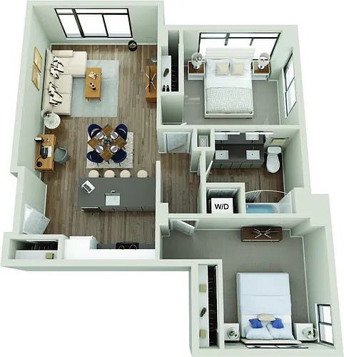 Floor plan 2X1 B