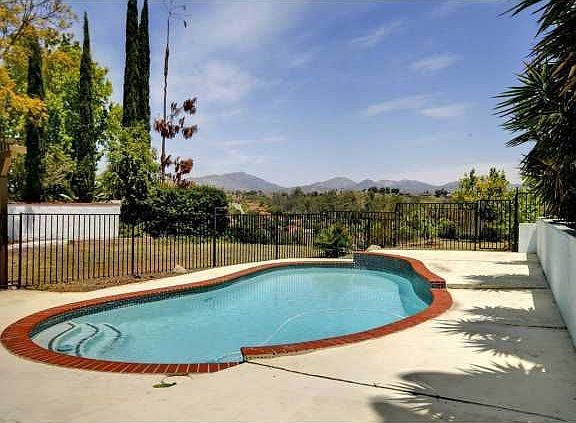 Beautiful swimming pool with views.