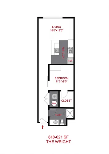 Floor plan The Wright