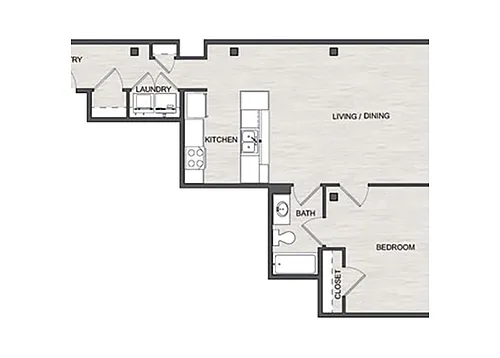 Floor plan 1K