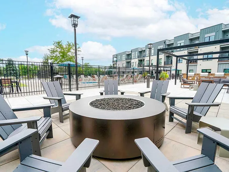 Gather around the fire pit for cozy evenings and good companyjust steps from your front door.