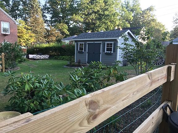 View from ally of shed/yard