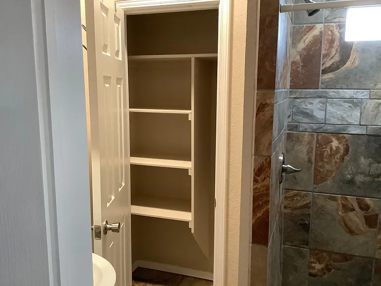 closet and shower in second bath