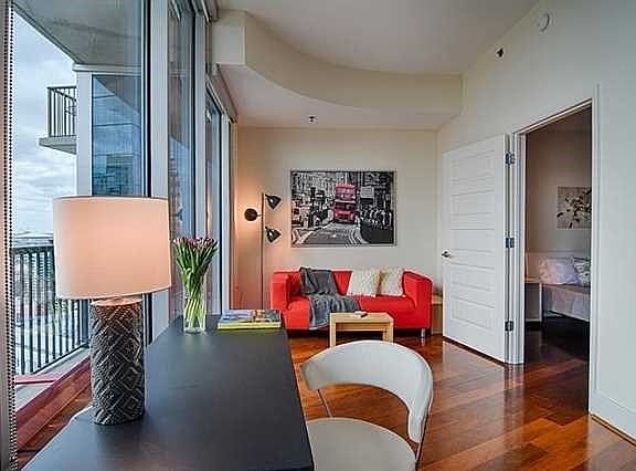 Flexible space seen here as a study/reading area.