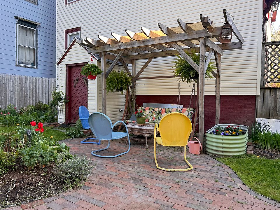 Shared backyard perennial garden!