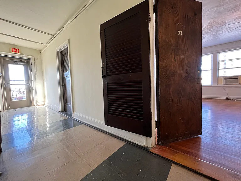 View from hallway into apartment.