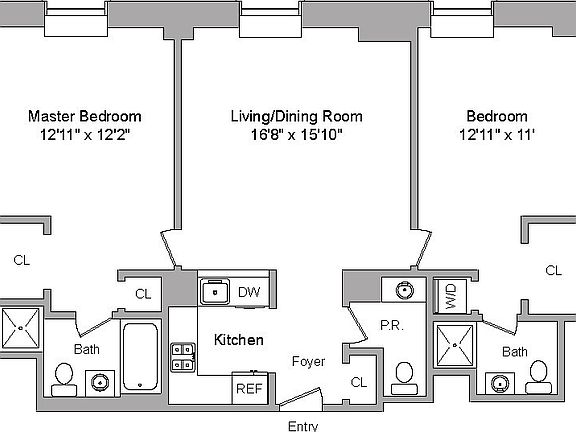 3rd image of 100 W 58th St APT 11C