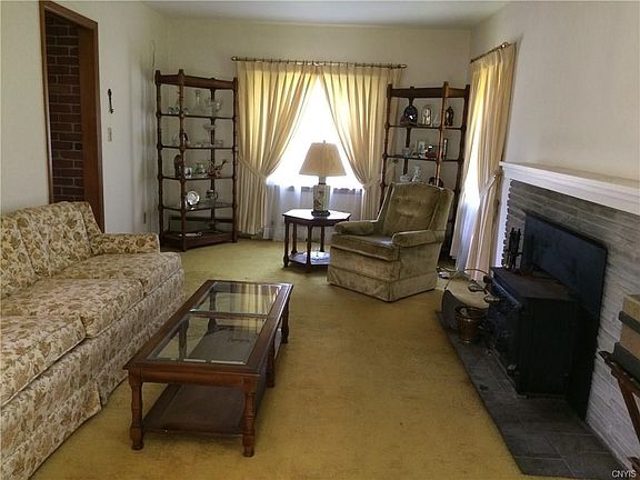 Formal Living Room with Wood Stove Fireplace Insert!