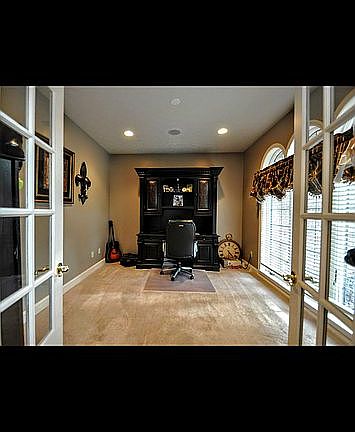 French doors to office 