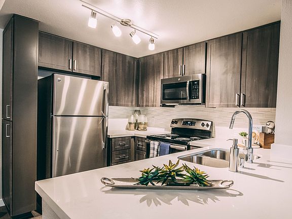 Quartz countertops in newly renovated kitchens