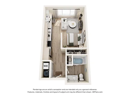Floor plan Studio A