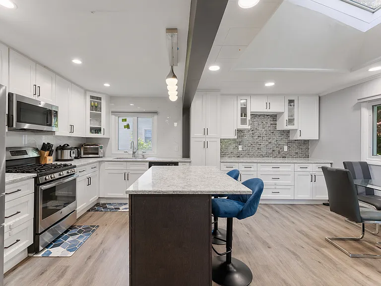 Kitchen and Dining Room with Island