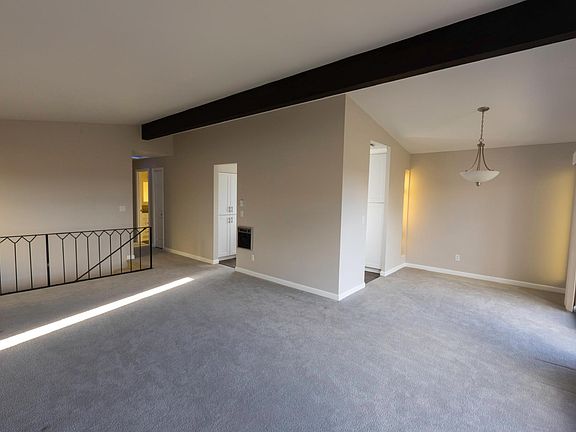 Living room and dining room