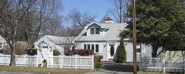 Front with circular driveway