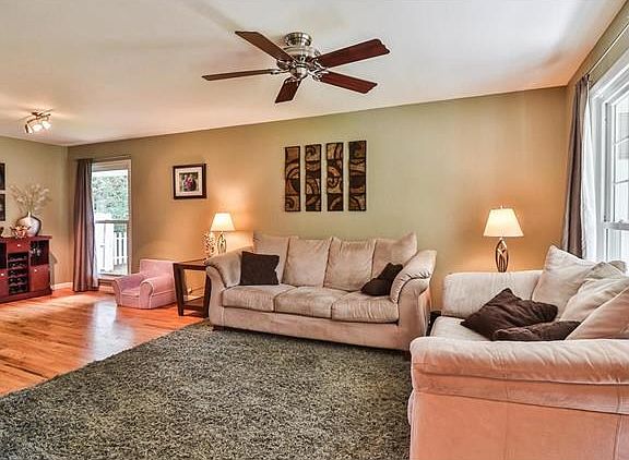 Light filled living room area