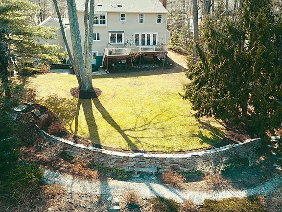Built in bench by the lake