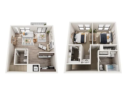 Floor plan The Poplar Townhome