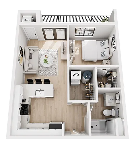 Floor plan 1C - NEW CONSTRUCTION