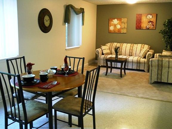 Dining room and living room