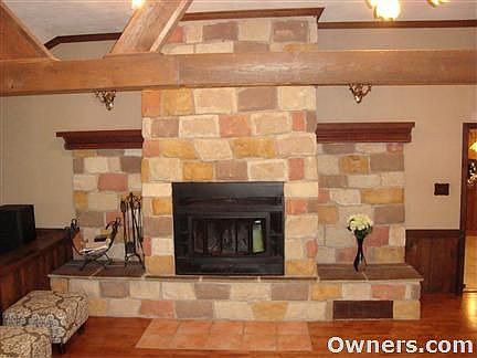 Great Room Wood Burning Fireplace