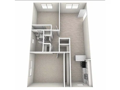 Floor plan 2x1B