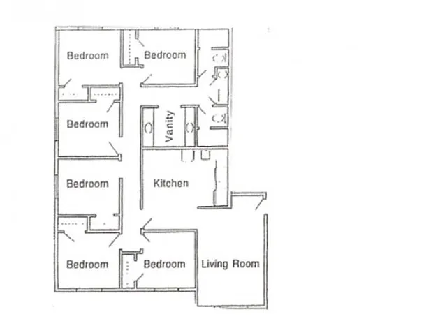 Floor plan 6x2 Mens