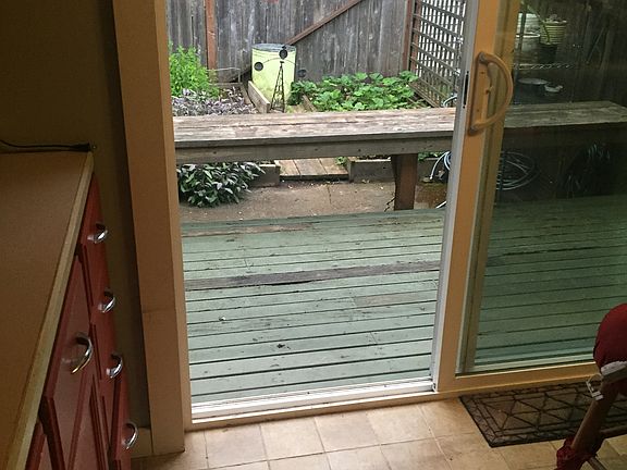 Porch/Deck off Kitchen to herb Garden
