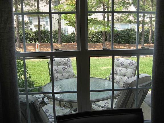 Pretty view into the back yard